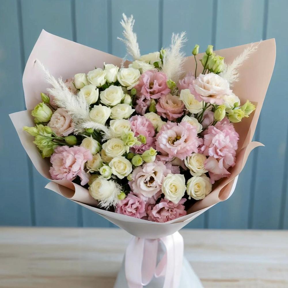 Букет цветов из: Альстромерии и Розы в Ждановский