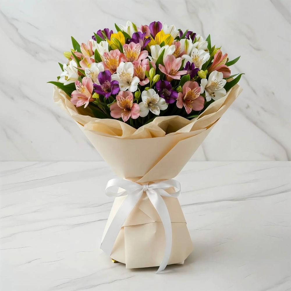 Букет цветов из: Альстромерии в Ждановский