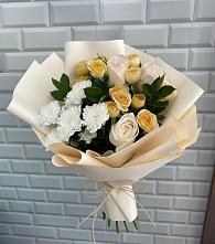 Букет цветов из:  Розы и Хризантемы #REPLACE_PRED# Ждановский