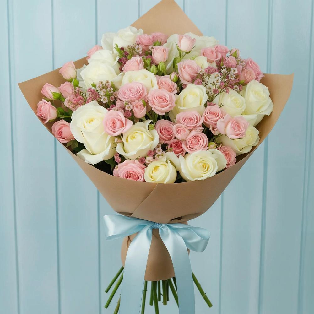 Букет цветов из: Розы в Ждановский