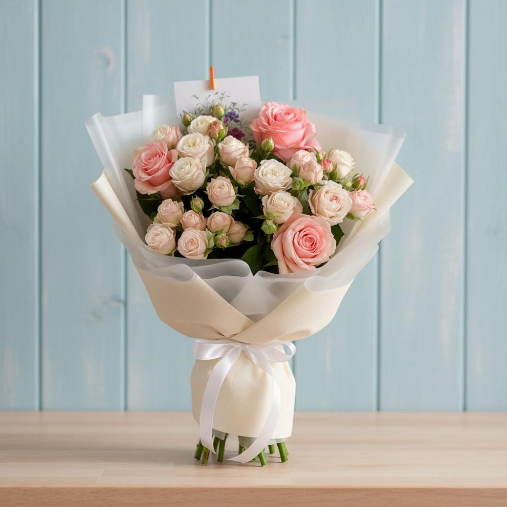 Букет цветов из: Розы в Ждановский