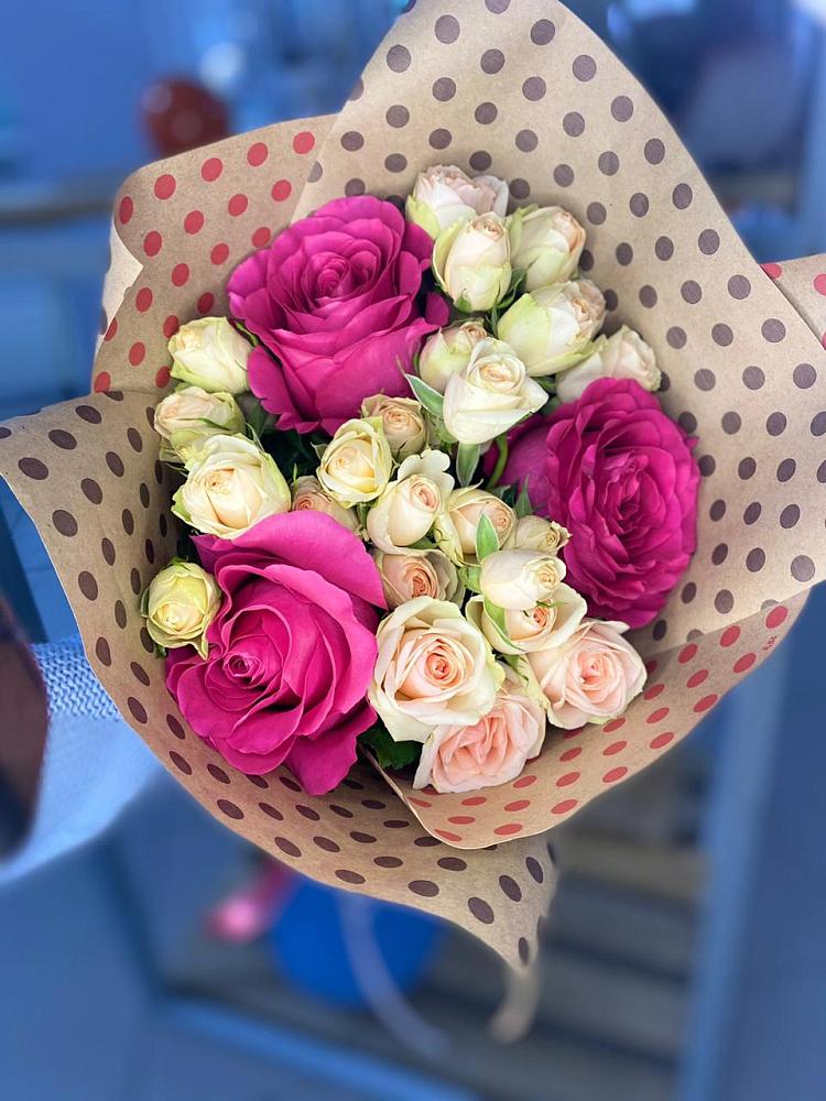 Букет цветов из: Розы в Ждановский