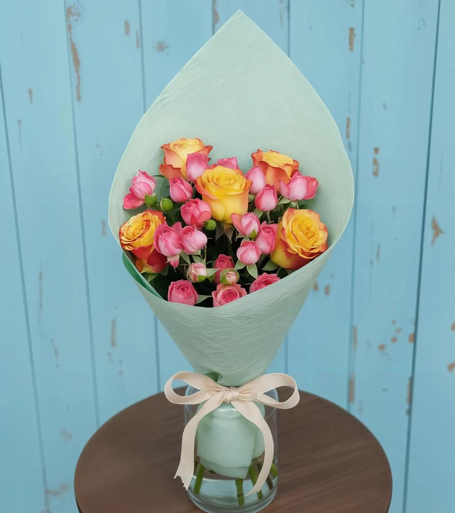 Букет цветов из: Розы в Ждановский