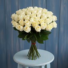 Букет 51 Белая роза Эдлесс Лав #REPLACE_PRED# Ждановский