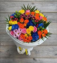 Букет цветов из:  Розы и Хризантемы в Ждановский