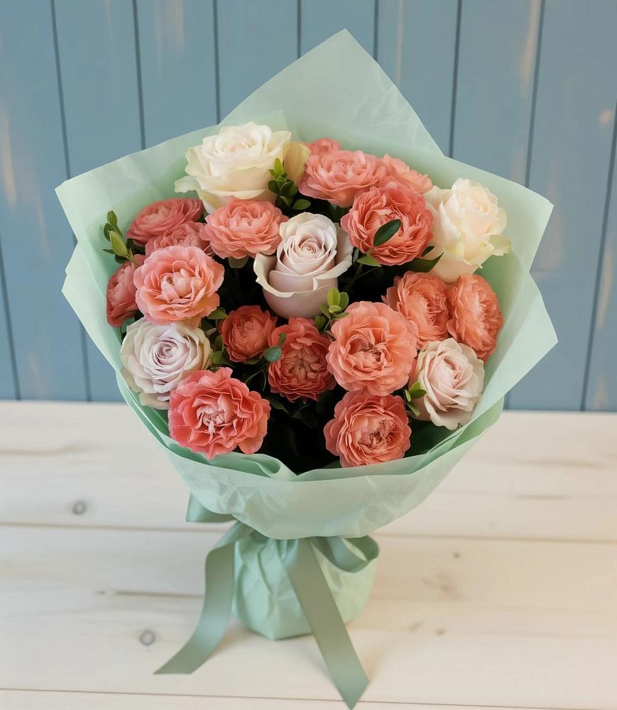 Букет цветов из: Розы в Ждановский