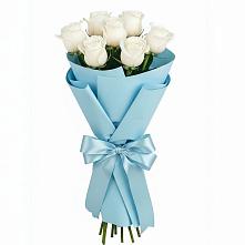 Букет 7 белых роз Проуд #REPLACE_PRED# Ждановский