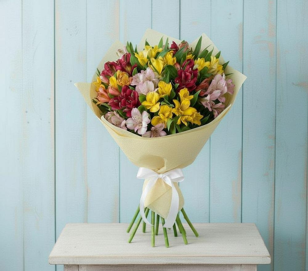 Букет цветов из: Альстромерии в Ждановский