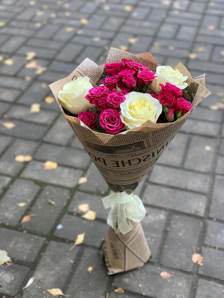 Букет цветов из: Розы в Ждановский