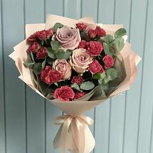 Букет цветов из:  Гвоздики и Розы #REPLACE_PRED# Ждановский